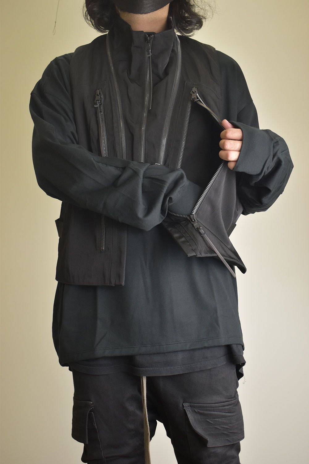Nylon Wool Twill Tactical Vest"Black" / ナイロンウールツイルタクティカルベスト"ブラック"