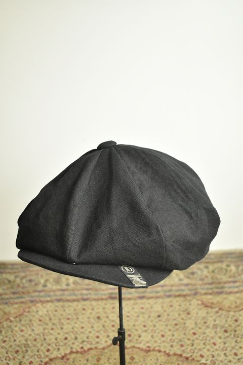 Backbrushed Twill Casquette "Black" / バックブラッシュドツイルキャスケット"ブラック"