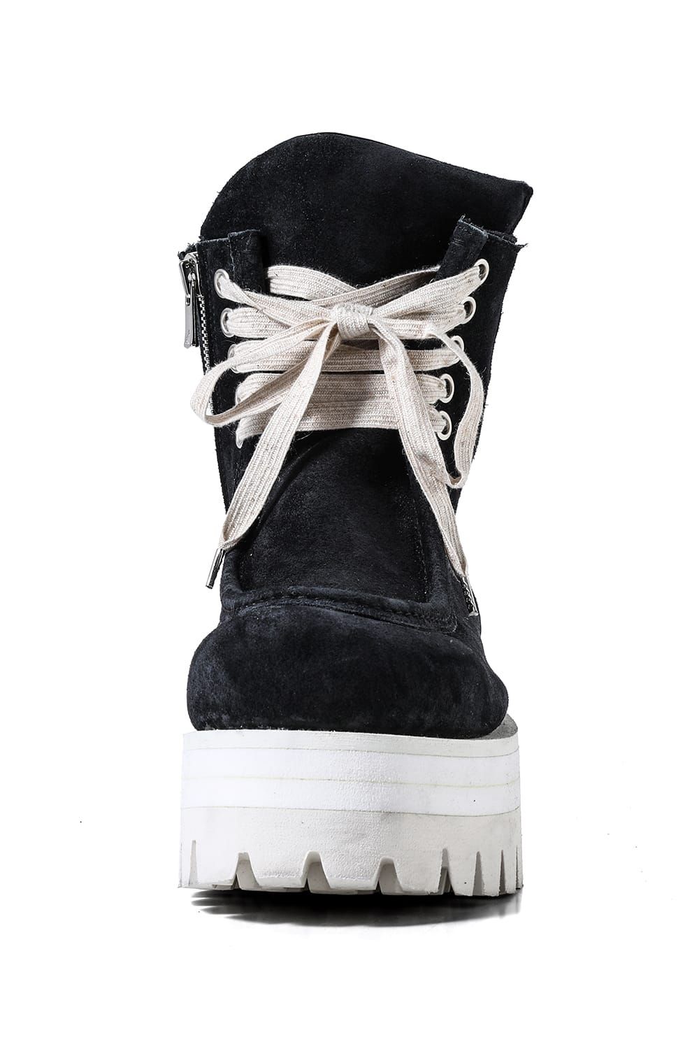 《2027SS先行予約分》Moccasin Boots "All Black / Black × White" / モカシンブーツ "オールブラック / ブラック×ホワイト"