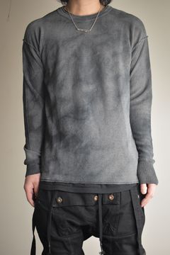 7G Paper Yarn Knit Pullover"Black" / 7Gペーパーヤーンニットプルオーバー"ブラック"