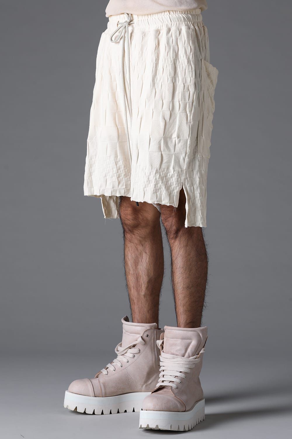 《2026SS先行予約》Gradient Plaid Pattern Shorts"Black / Cream" / グラデーションチェックパターンショーツ"ブラック/クリーム"