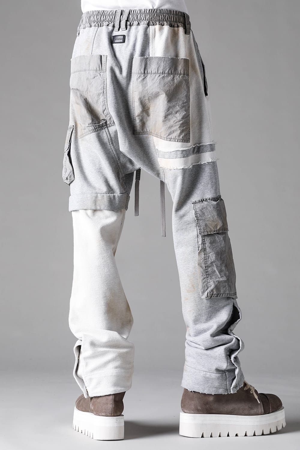 《2027SS先行予約》Vintage Cargo Flare Long Pants "Black × Brown / Grey × L.Grey / Ivory" / ヴィンテージカーゴフレアロングパンツ"ブラック×ブラウン / グレー×ライトグレー / アイボリー"