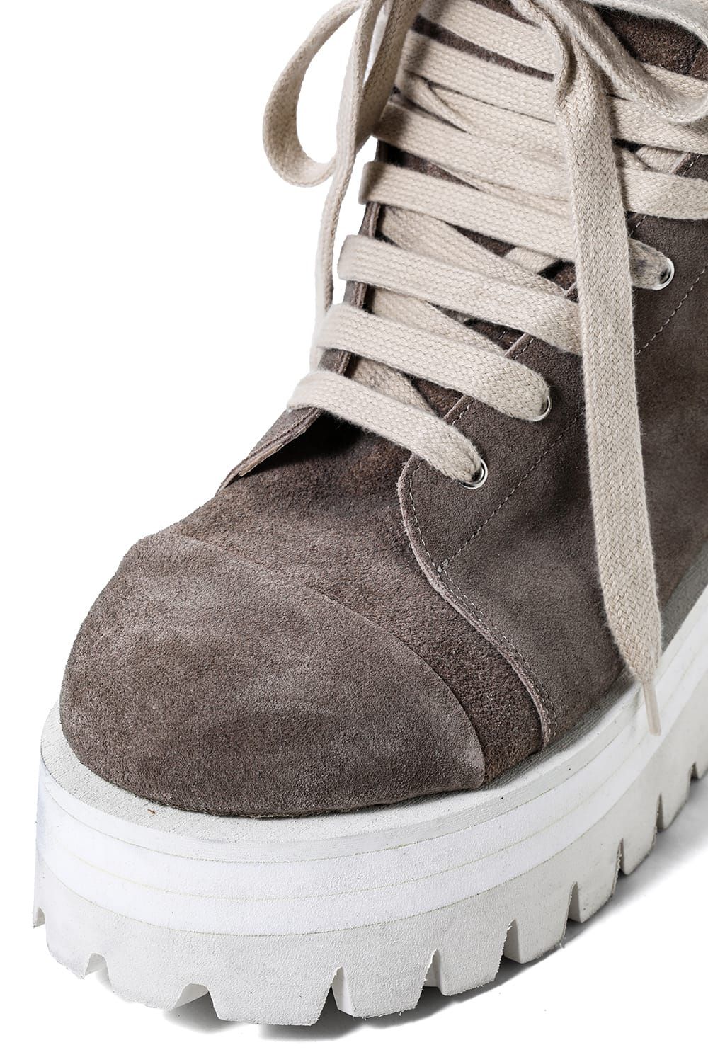 《2027SS先行予約分》 Fat Laces Leather Sneaker Boots "All Black / Black × White / Brown × White"  / ファットレースレザースニーカーブーツ"オールブラック / ブラック×ホワイト /ブラウン×ホワイト"
