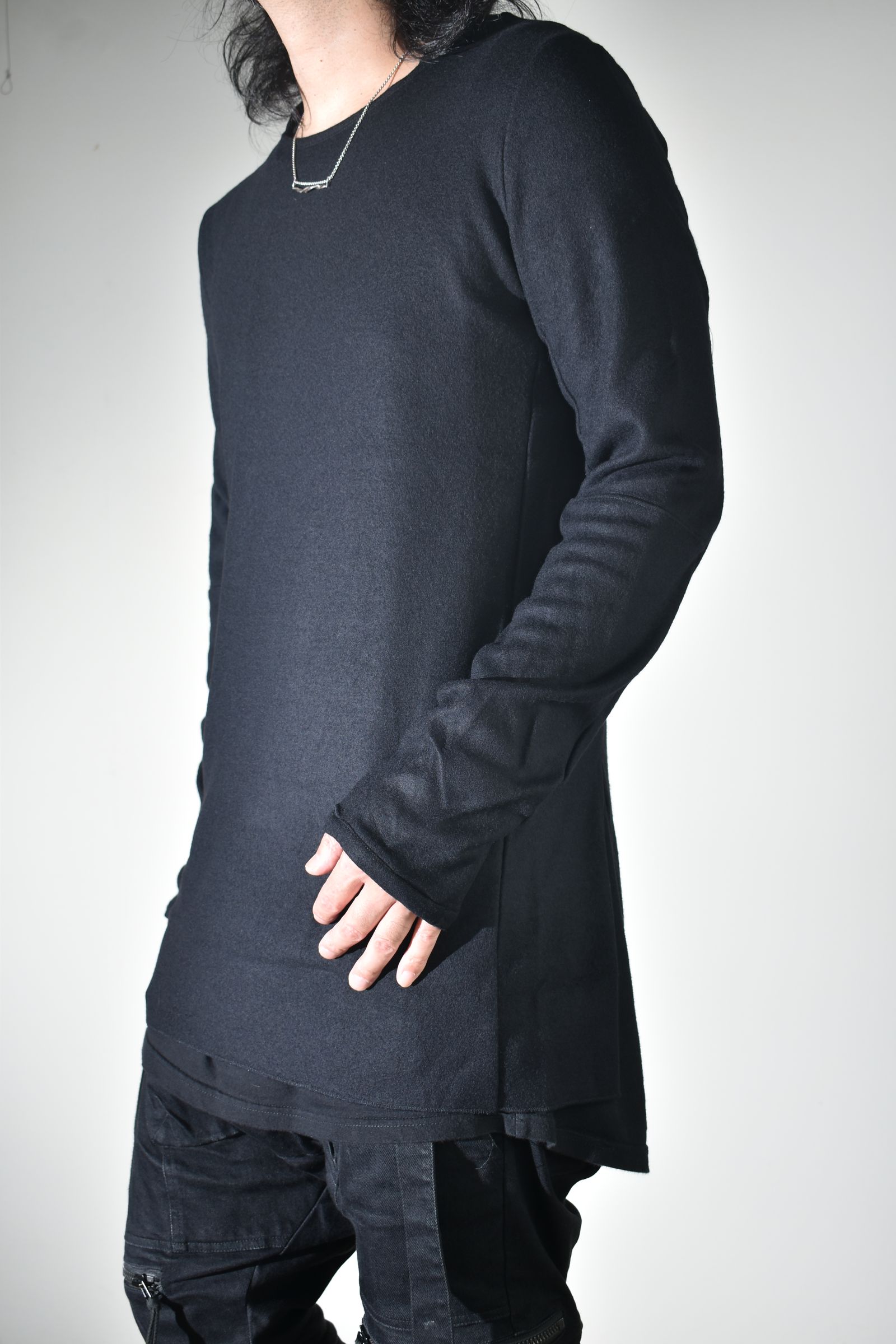 基層 Long Sleeve_01 "Black" / 基層ロングスリーブ"ブラック"