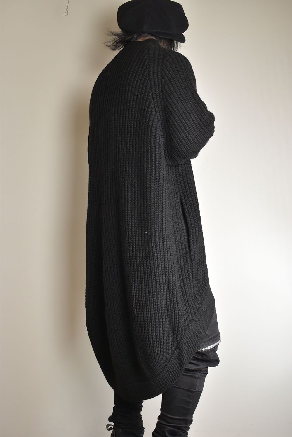 Knit Long Cardigan"Black"/ニットロングカーディガン"ブラック"