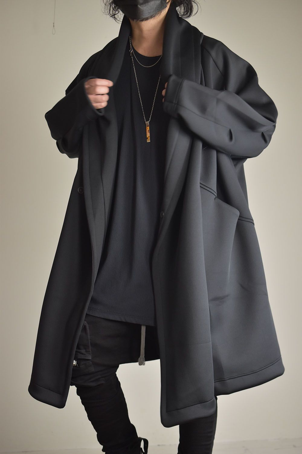 Rap Jersey Coat"Black"/ラップジャージーコート"ブラック"