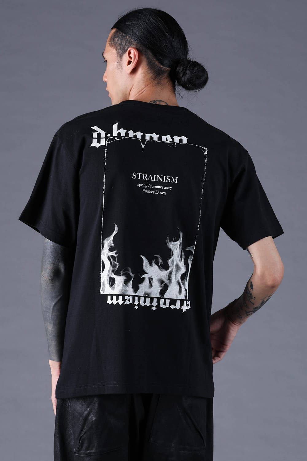《2027SS先行予約分》Printed T-Shirt -FIRE- "Black" / プリントTee-Fire-"ブラック"