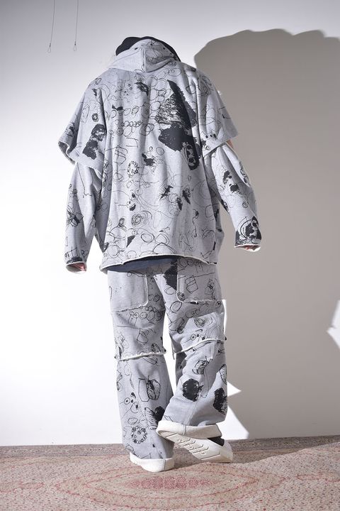 春夏のラフなスウェット