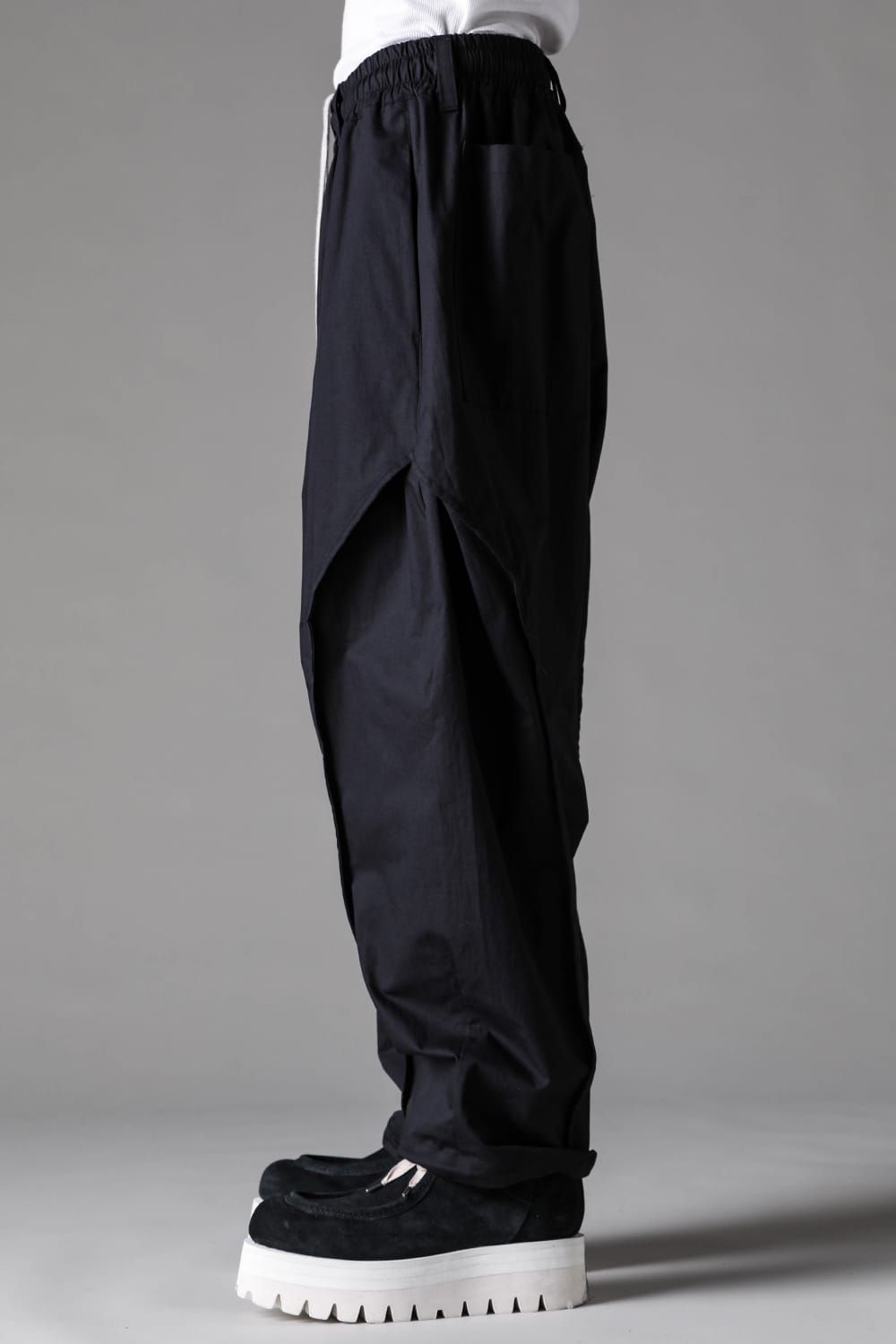 《2027SS先行予約》Side Tuck Tapared Pants"Black" / サイドタックテーパードパンツ"ブラック"