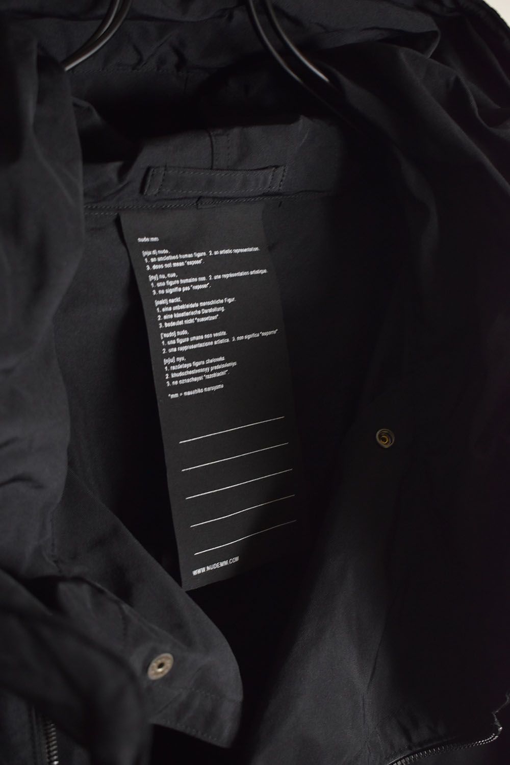 Multi Zip Military Parka Coat"Black" / マルチジップミリタリーパーカーコート"ブラック"