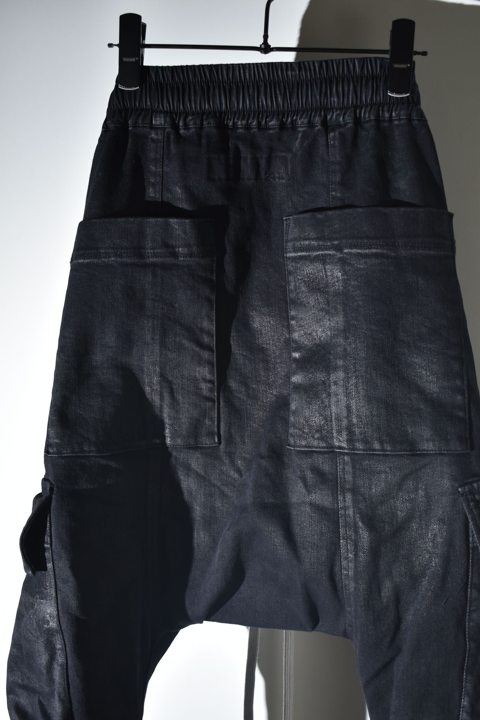 Coating Cargo Saroel Skinny"Black" / コーティングサルエルカーゴスキニー"ブラック"