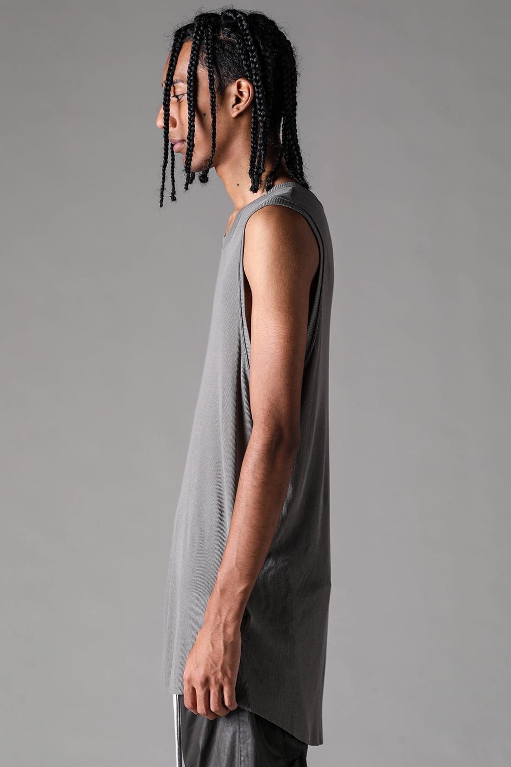 《2027SS先行予約》Rib Long Tank Top"Black / Ivory / L.Grey / Grey" / リブロングタンクトップ"ブラック / アイボリー /ライトグレー / グレー"