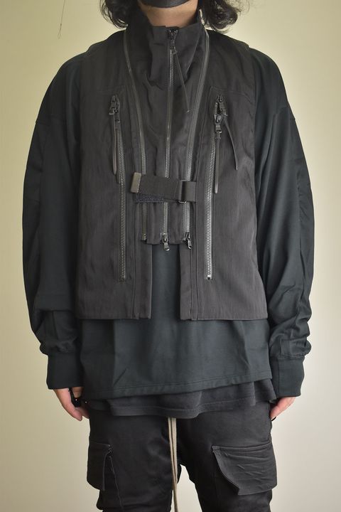 Nylon Wool Twill Tactical Vest"Black" / ナイロンウールツイルタクティカルベスト"ブラック"