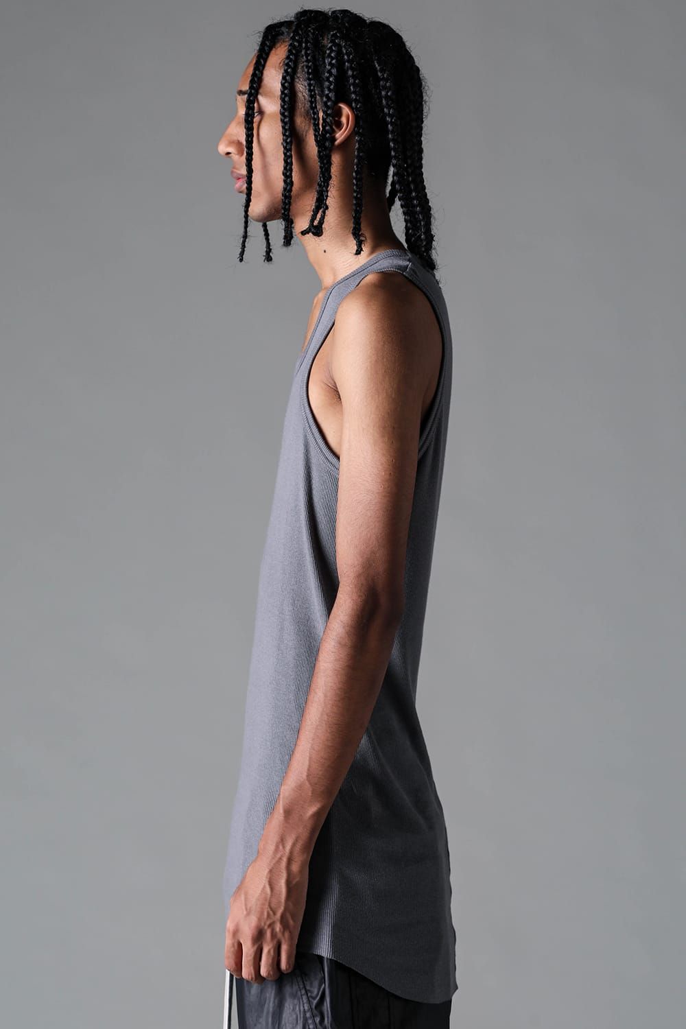 《2027SS先行予約》Regular Rib Tank Top"Grey" / レギュラーリブタンクトップ "グレー"