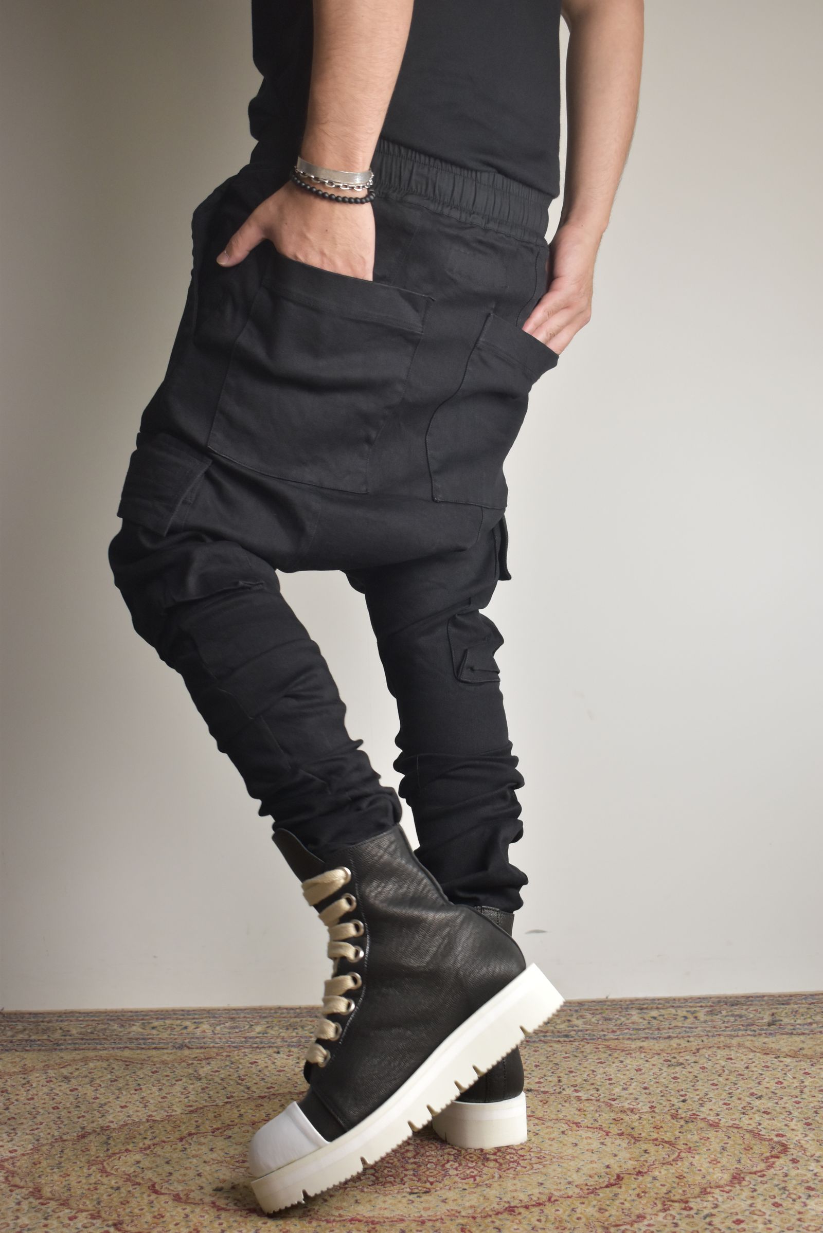Cargo Sarouel Skinny"Black" / カーゴサルエルスキニー"ブラック"
