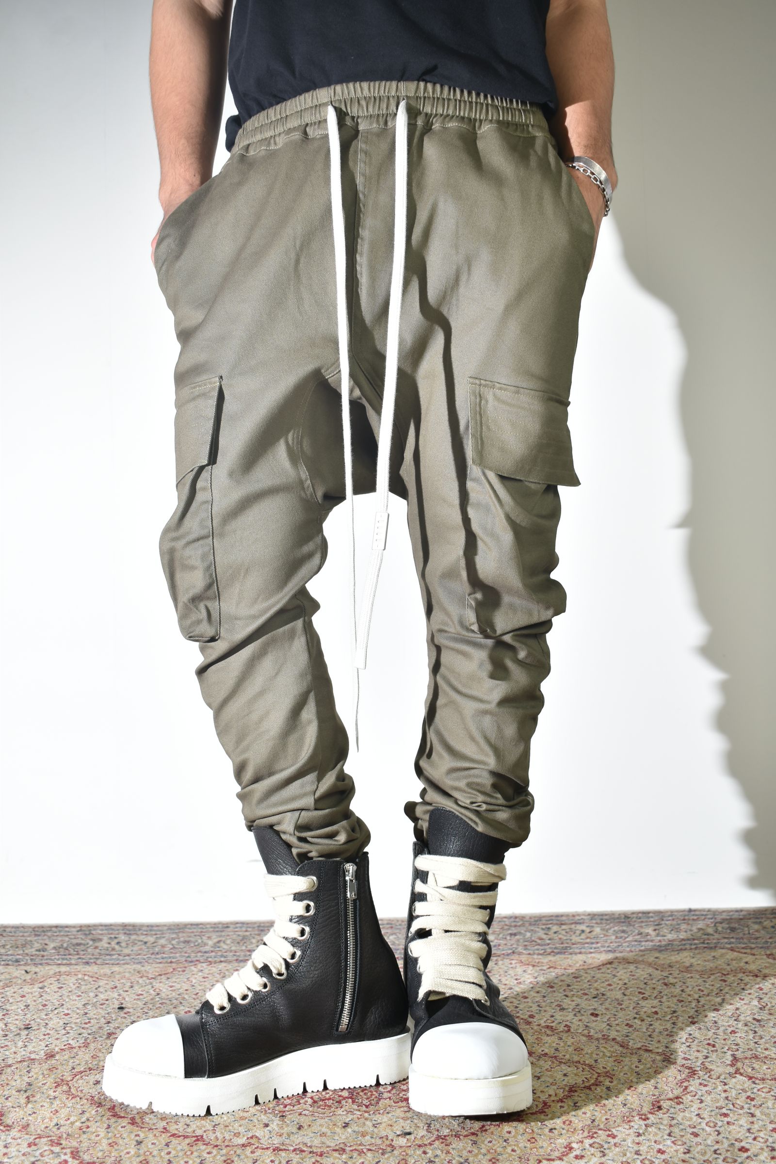 【Exclusive】Cargo Sarouel Skinny"Khaki" / カーゴサルエルスキニー"カーキ"