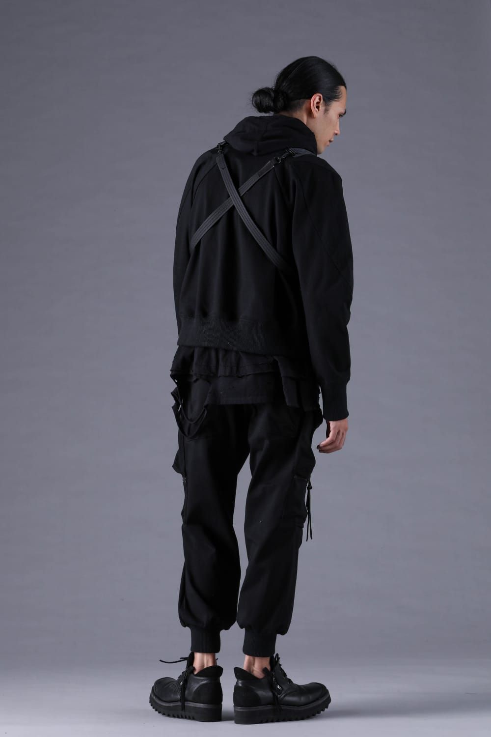 《2027SS先行予約分》Dry Jersey Harness Belt Blouson"Black" / ドライジャージハーネスベルトブルゾン"ブラック"
