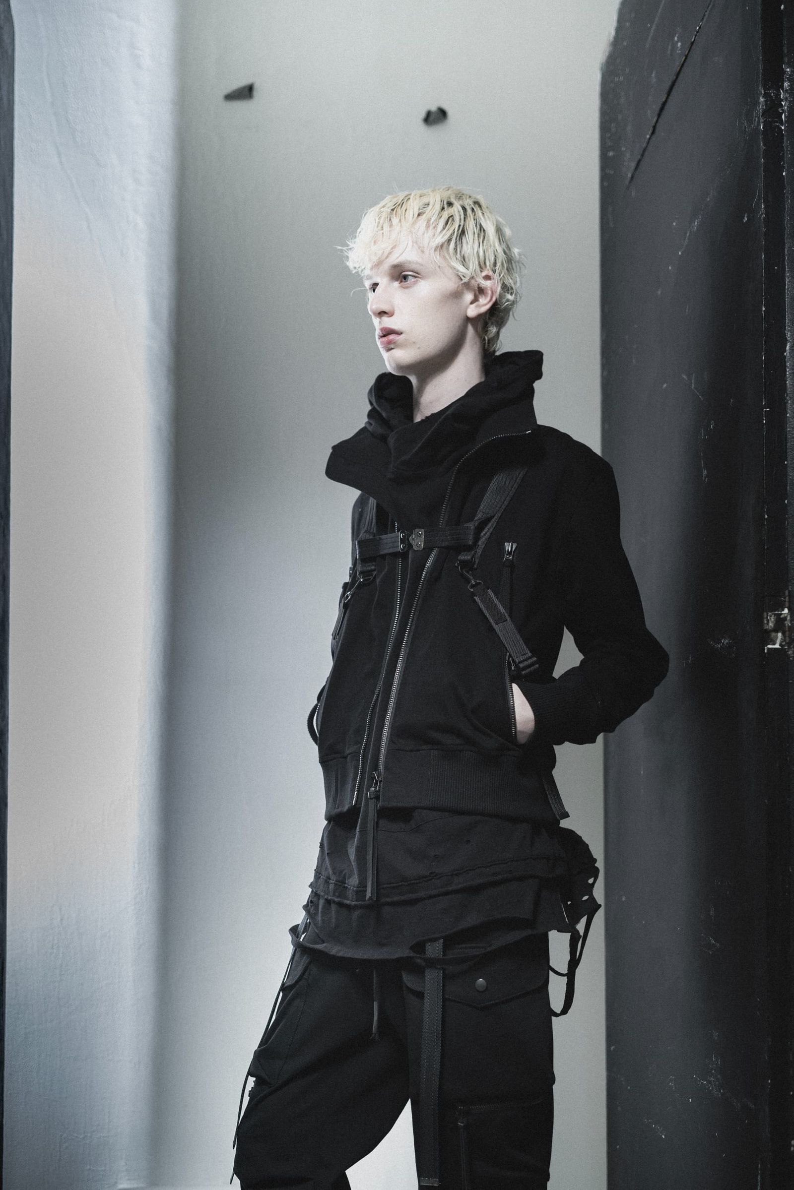 《2027SS先行予約分》Dry Jersey Harness Belt Blouson"Black" / ドライジャージハーネスベルトブルゾン"ブラック"