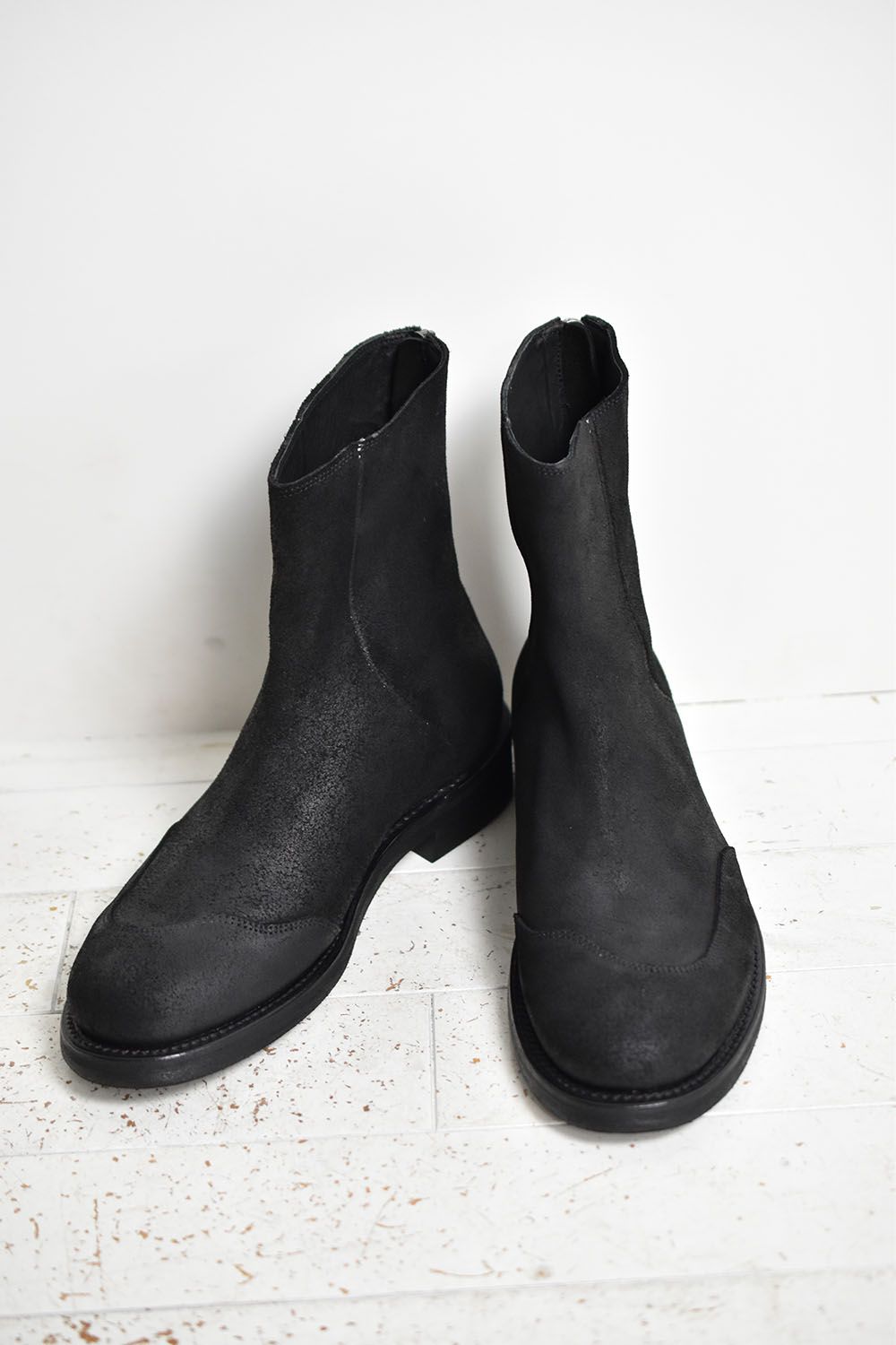 Back Zip Boots"Black"/バックジップブーツ"ブラック"