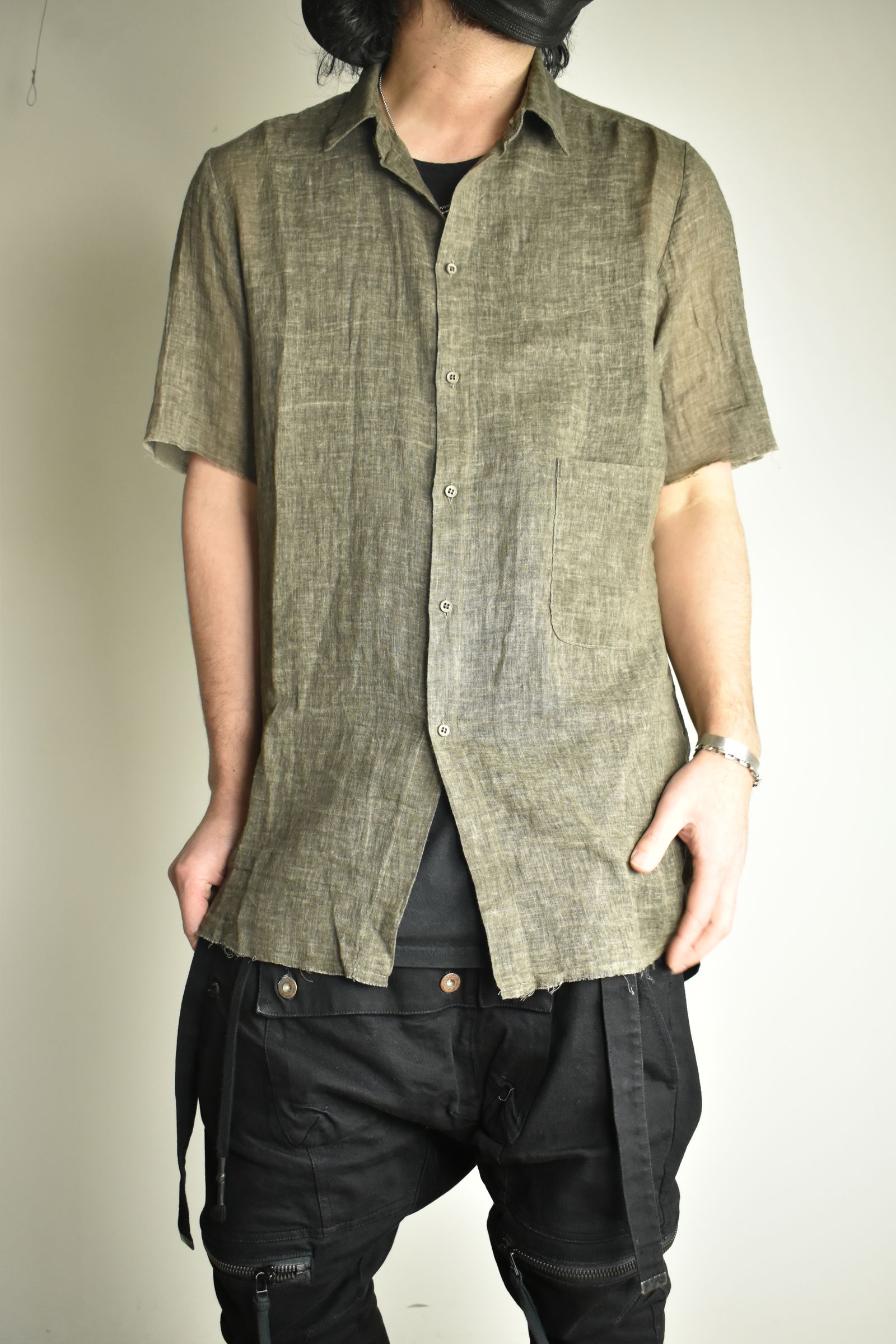 Short Sleeve Shirts"Charcoal Brown" / ショートスリーブシャツ"チャコールブラウン"
