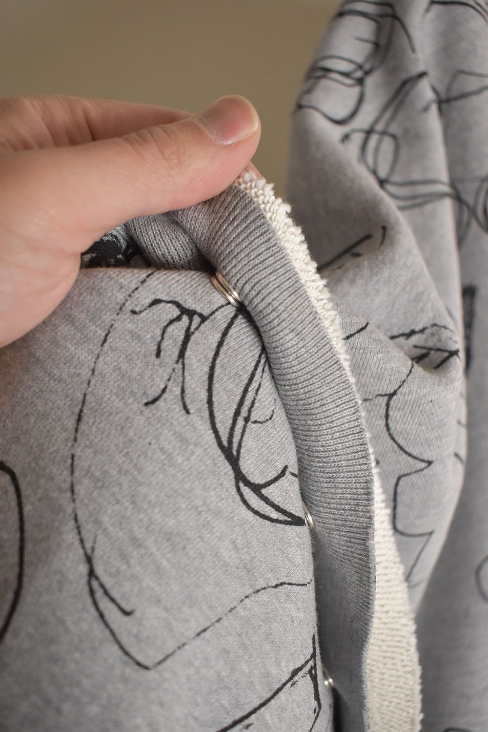 Sweat Oversize Print Pullover"Grey" / スウェットオーバープリントプルオーバー"グレー"