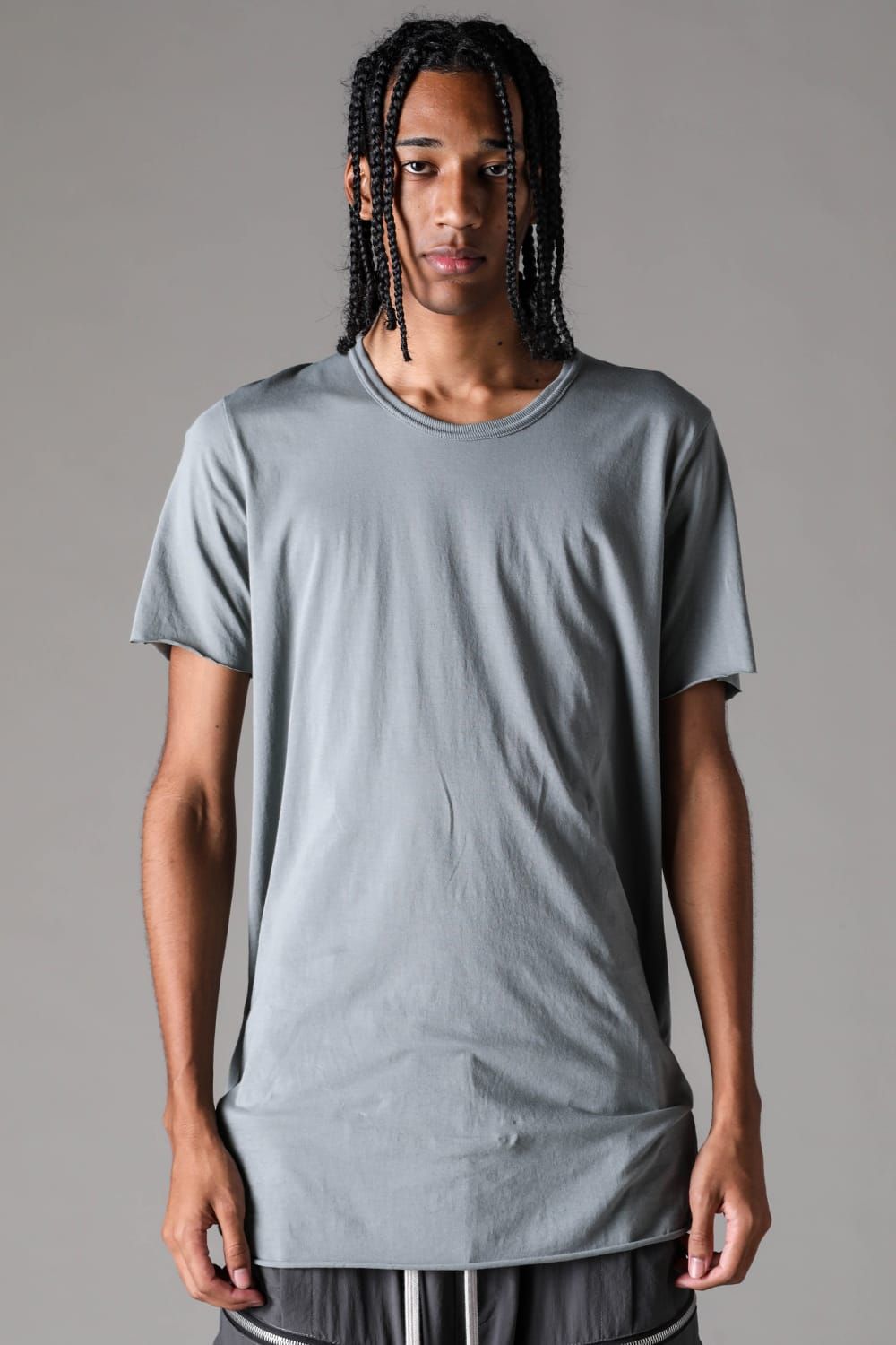 《2027SS先行予約》Albini Airy Crew Neck Tee"Black / Sage Green / Brown / L.Grey / White" /  アルビニエアリークルーネックTee"ブラック /セージグリーン /ブラウン /ライトグレー/ホワイト"