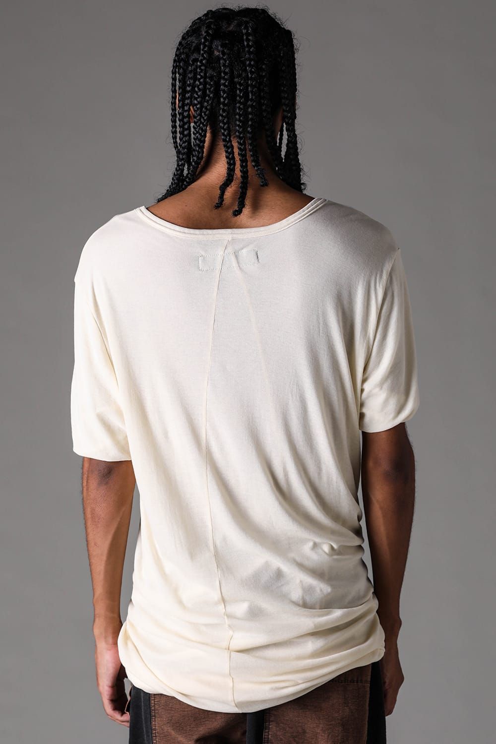 《2027SS先行予約》Sheer High Twist Rib Double Layered Tee "Black / L.Beige / L.Grey / D.Grey" / シアーハイツイストリブレイヤードTee"ブラック /ライトベージュ /ライトグレー/ ダークグレー"