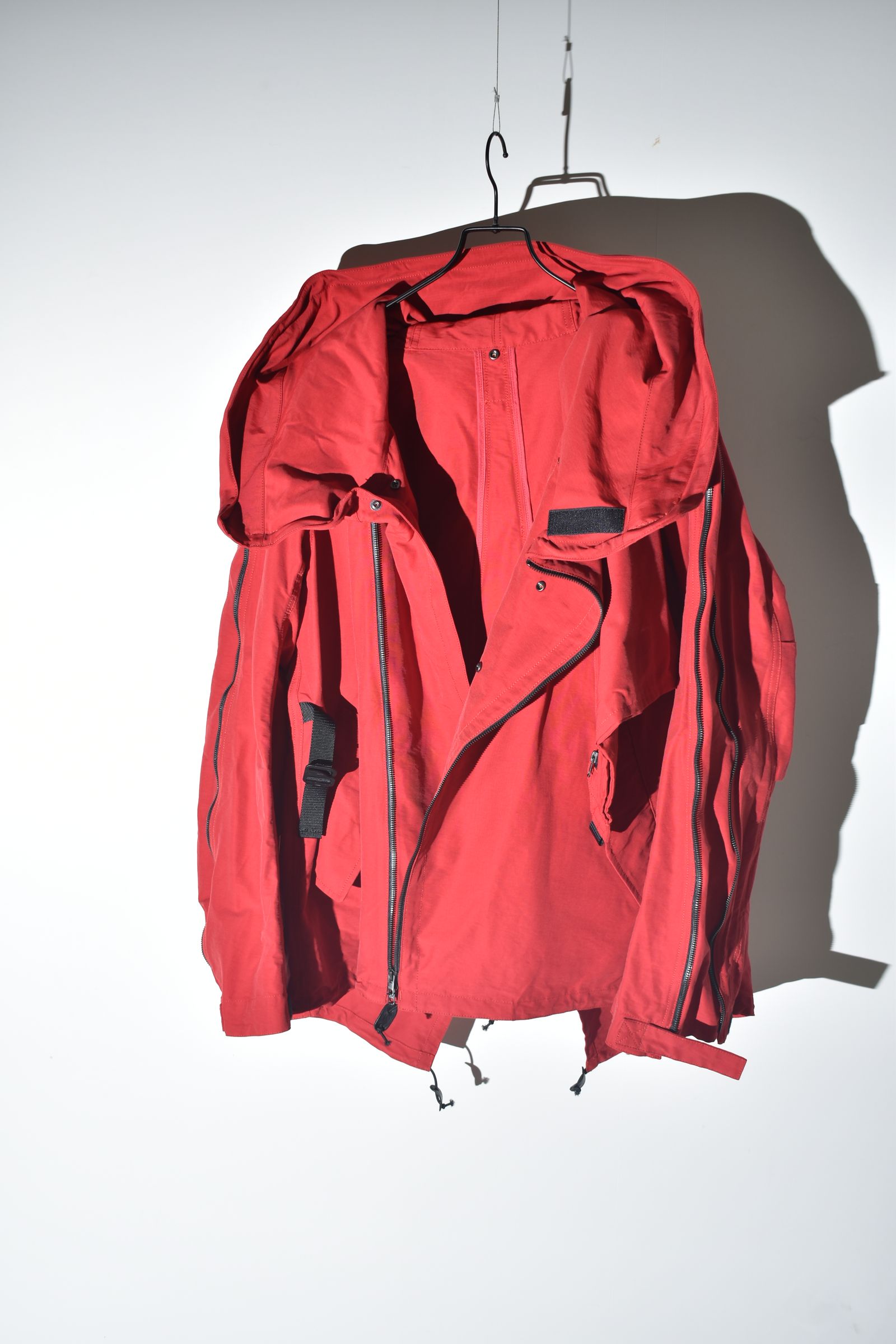 Multi Zip Short Mods Coat"Red" / マルチジップショートモッズコート"レッド"