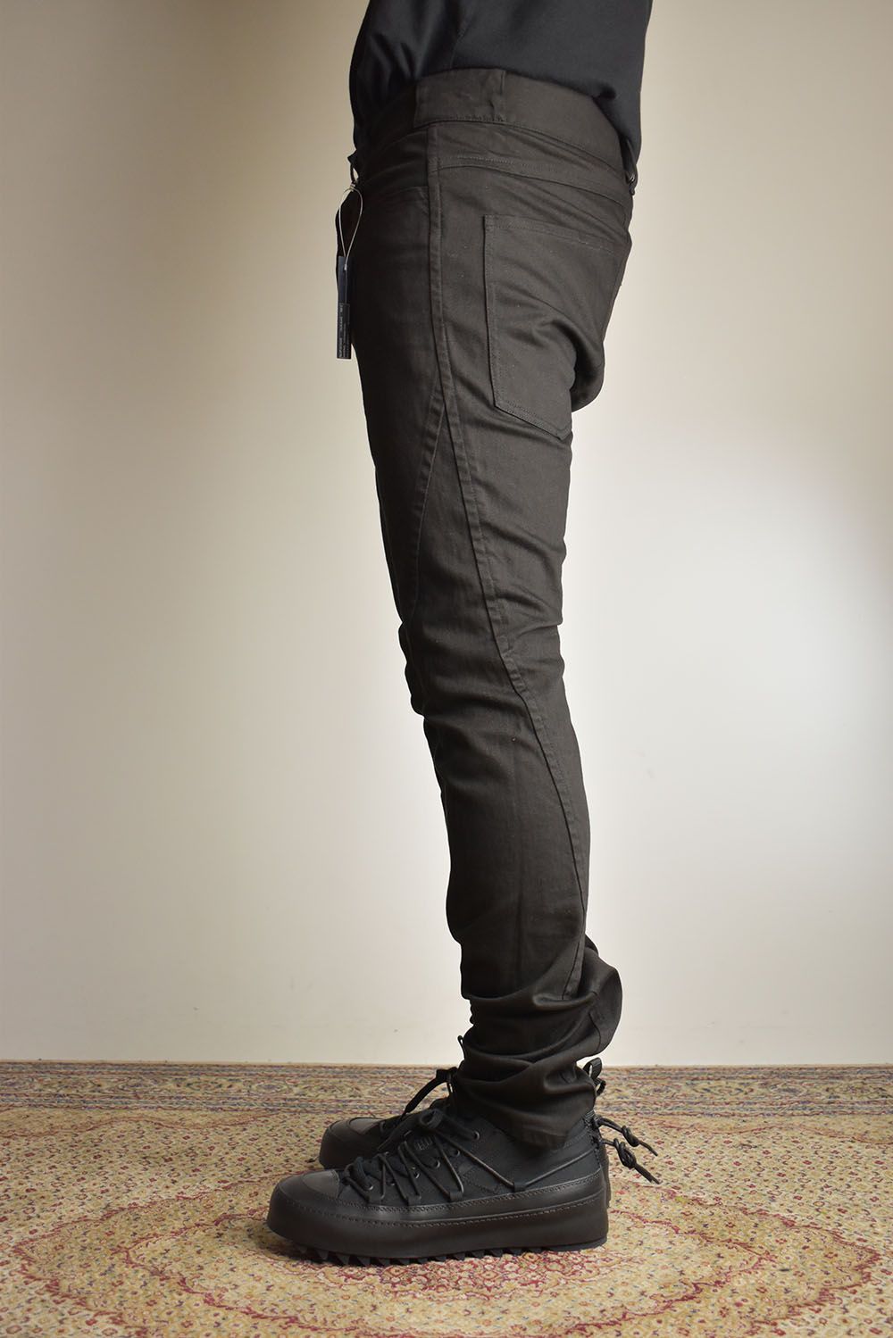 Stretch Denim Straight Slim Pants"Black" / ストレッチデニムストレートスリムパンツ"ブラック"