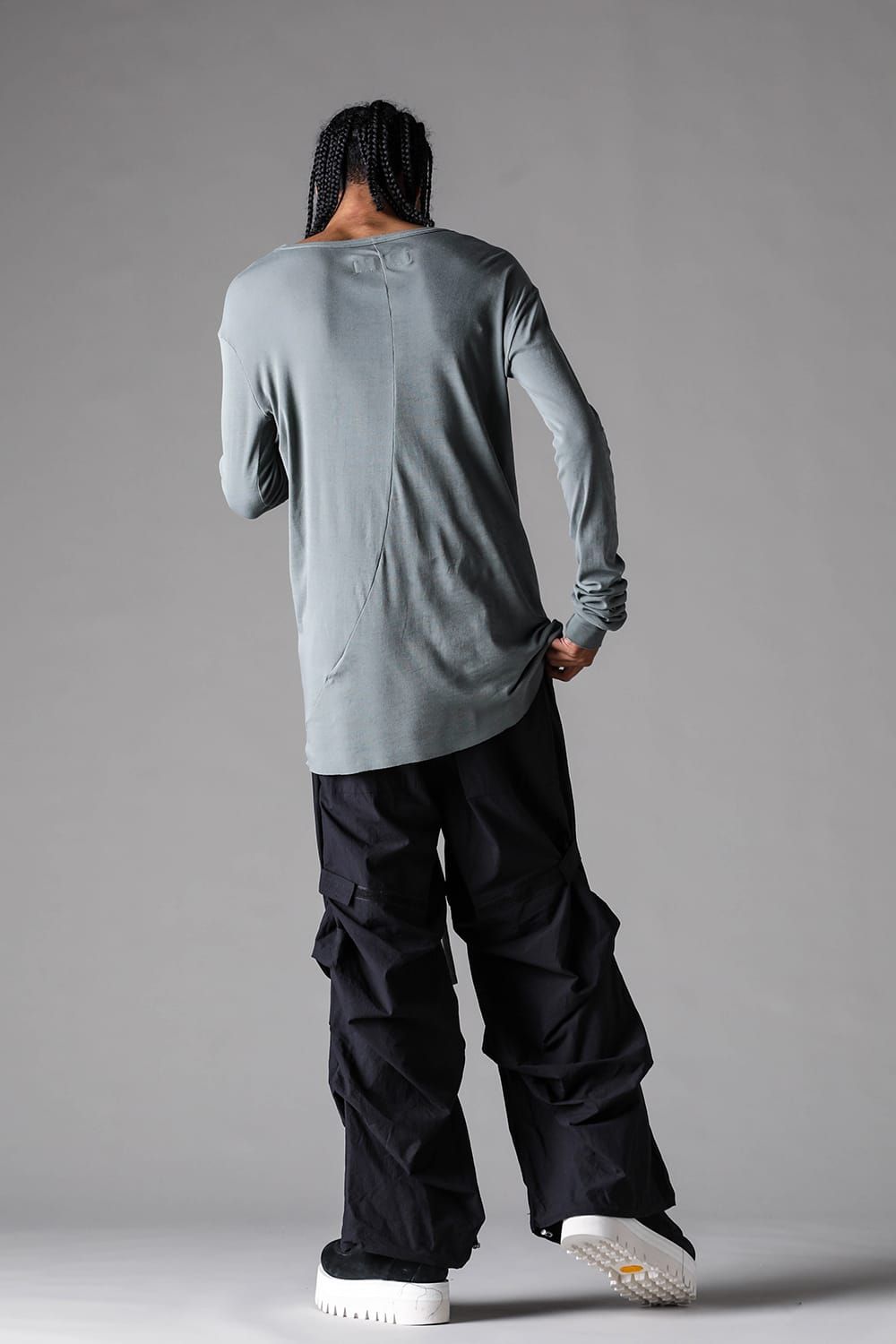 《2027SS先行予約》High Twist Rib Jersey Long Sleeve Tee "Black/ Sage Green / Brown / L.Grey / White "/ハイツイストリブジャージーロングスリーブTee"ブラック/セージグリーン/ブラウン/ライトグレー/ホワイト"