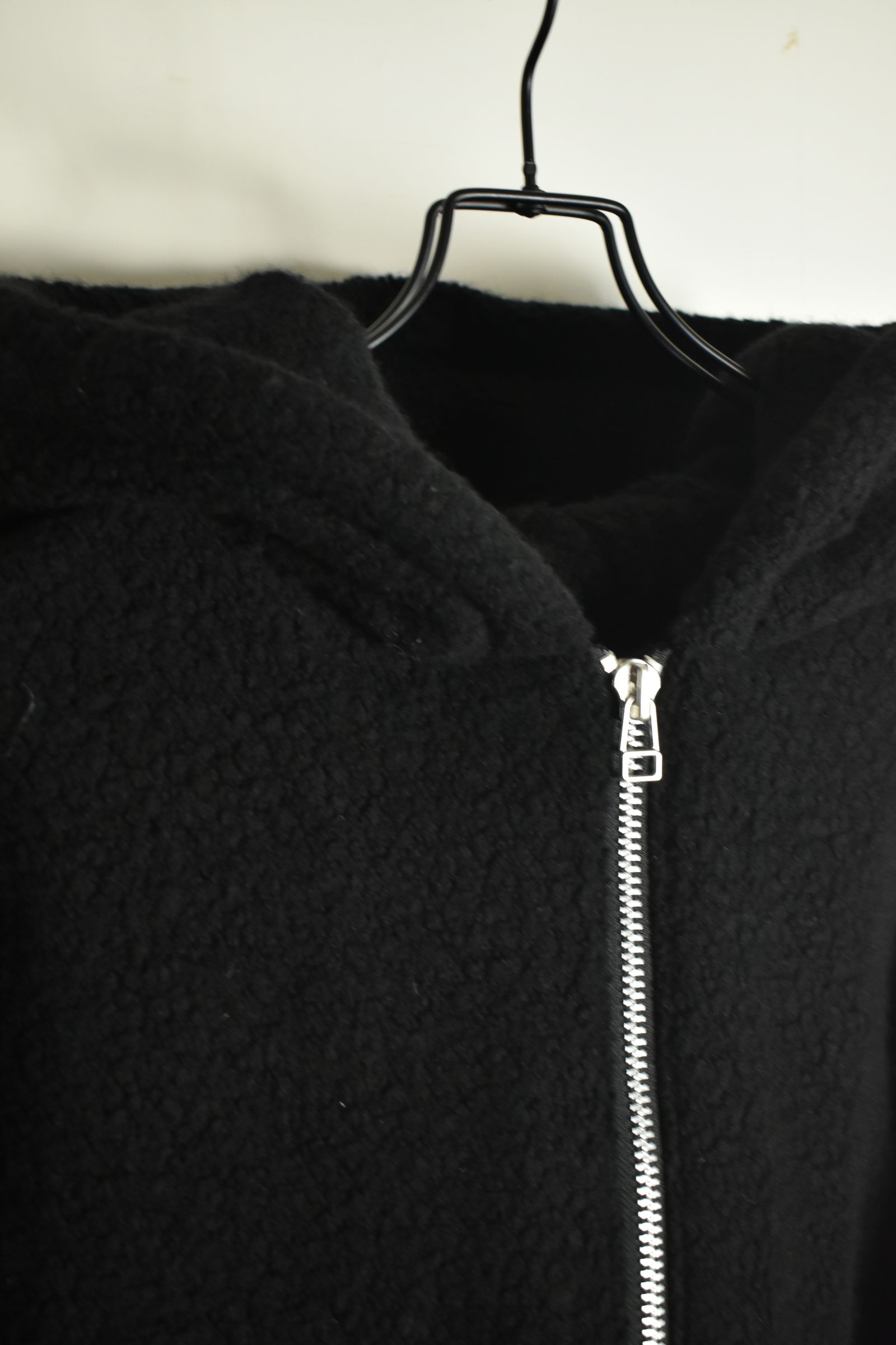 《2026AW先行予約》Sheep Pile Knit Padded Hoodie"Black / Khaki" / シープパイルニットパデッドフーディ"ブラック / カーキ"