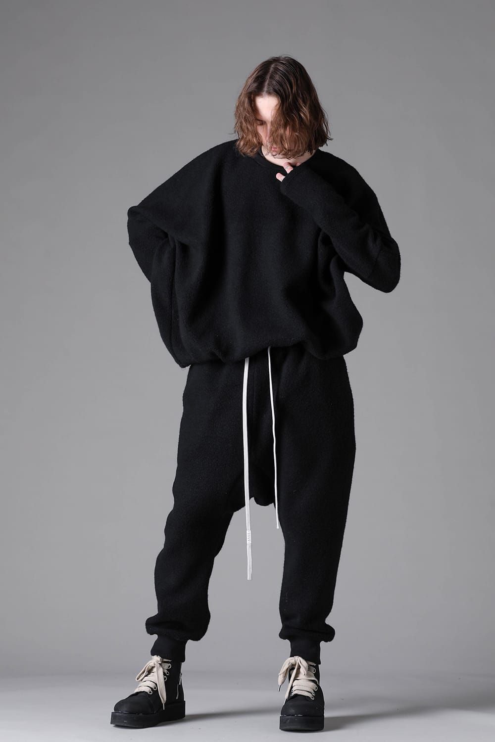 《2026AW先行予約》Dolman  Pullover"Black / Khaki" / ドルマンプルオーバー"ブラック/カーキ"