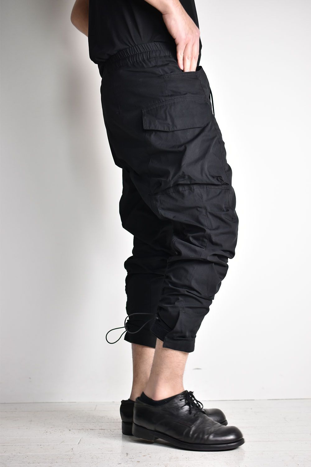 Cordura `NYCO`Water Repellent Side Pocket Pants"Black"/コーデュラ