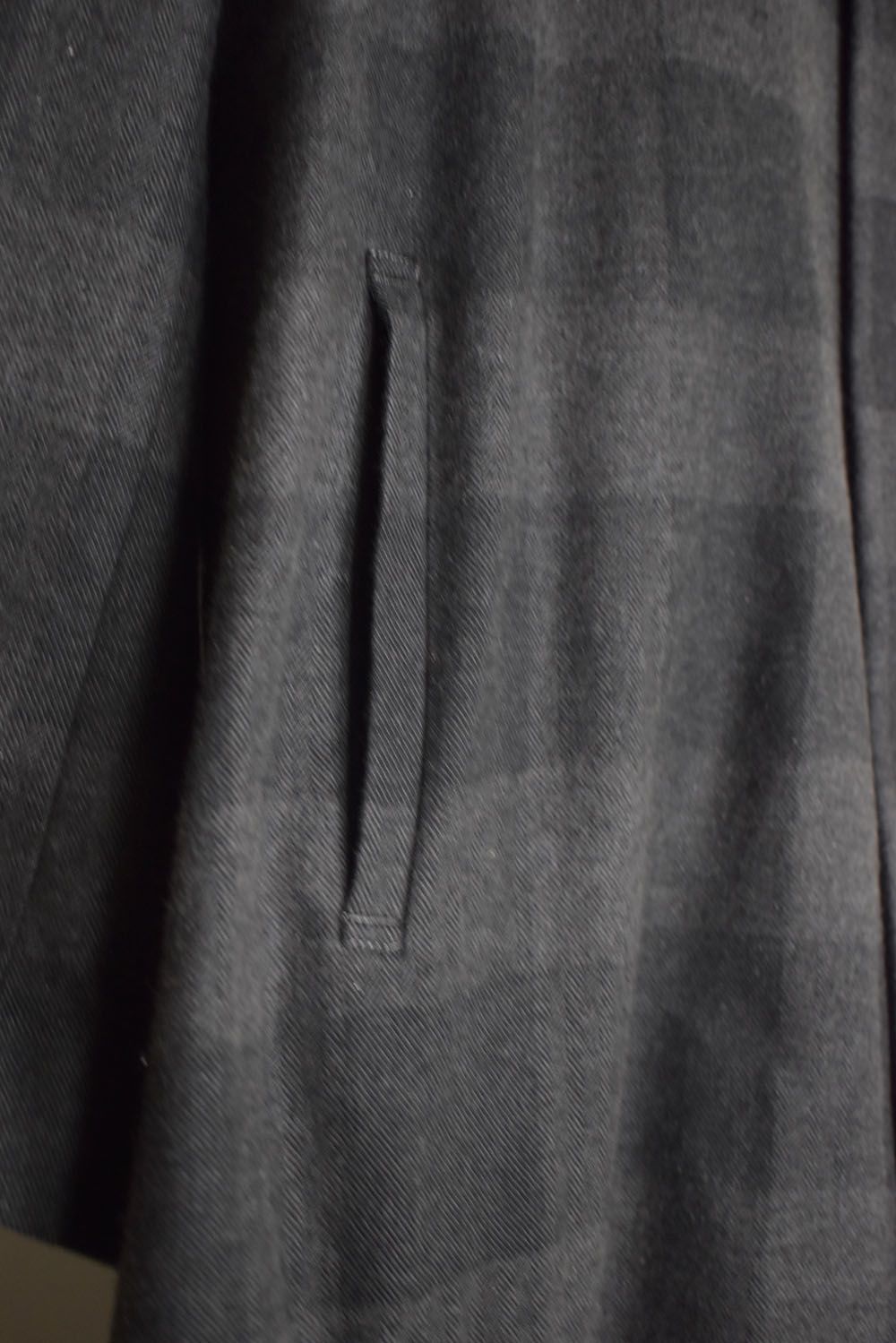 Mao Collar Long Coat"Grey" / マオカラーロングコート"グレー"