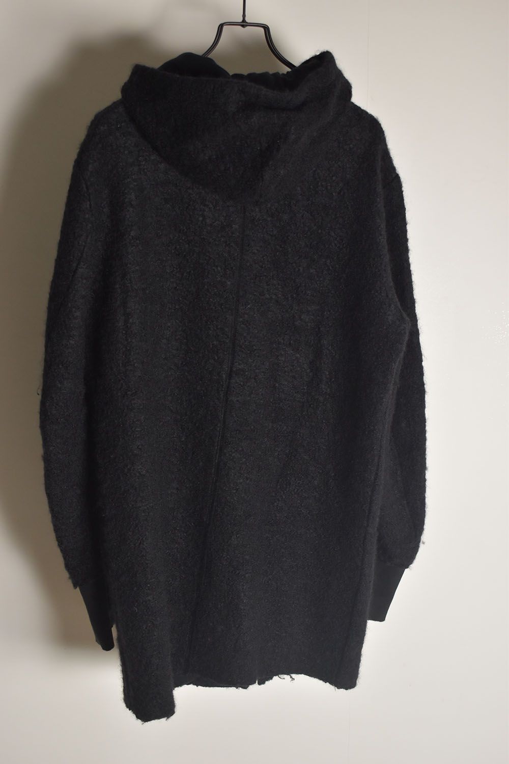 Mohair Knit Zip Hoodie "Black" / モヘアニットジップフーディ"ブラック"