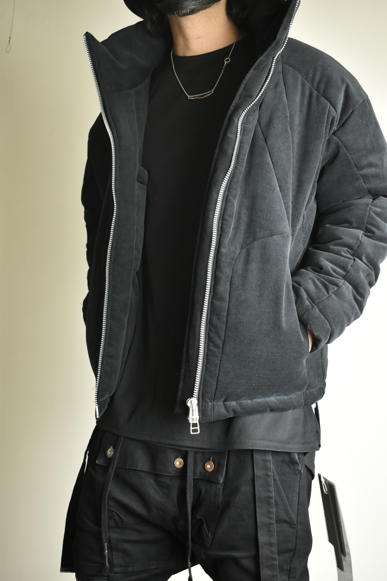 《2026AW先行予約》Corduroy Padded Blouson "Black" / コーデュロイパデッドブルゾン"ブラック"