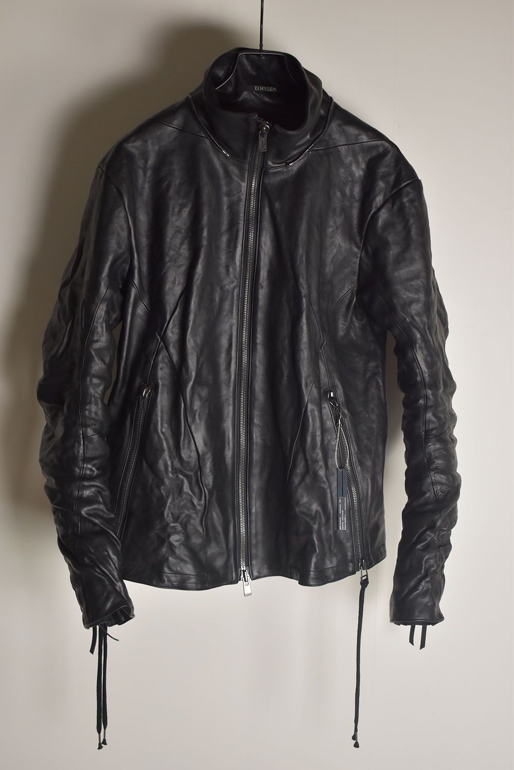 Horse Leather Hood Attachd Jacket "Black" / ホースレザーフードアタッチドジャケット"ブラック"