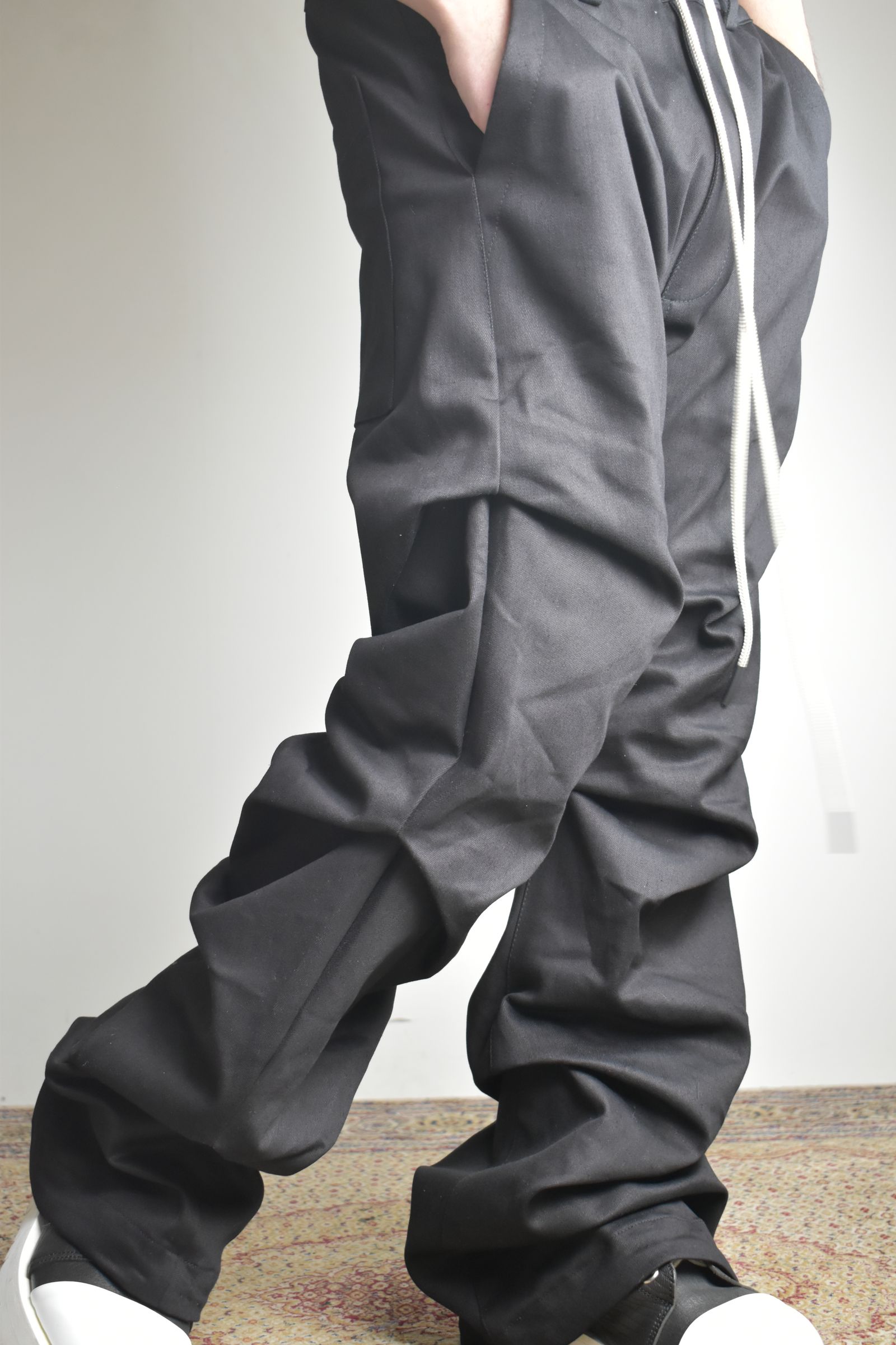 Boots Cut Tuck Pants"Black" / ブーツカットタックパンツ"ブラック"