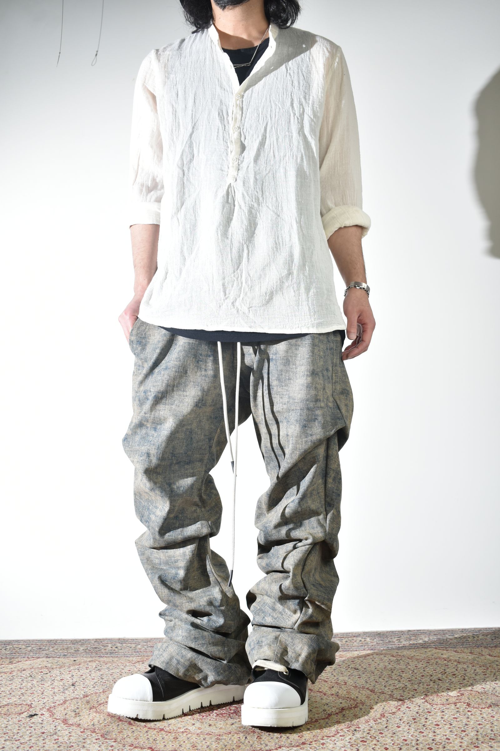 daub 2026SS コットンガーゼ素材のシャツ