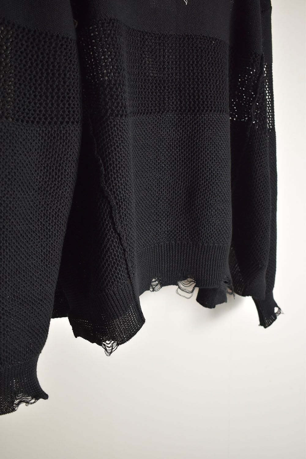 Crash Summer Knit"Black" / クラッシュサマーニット"ブラック"