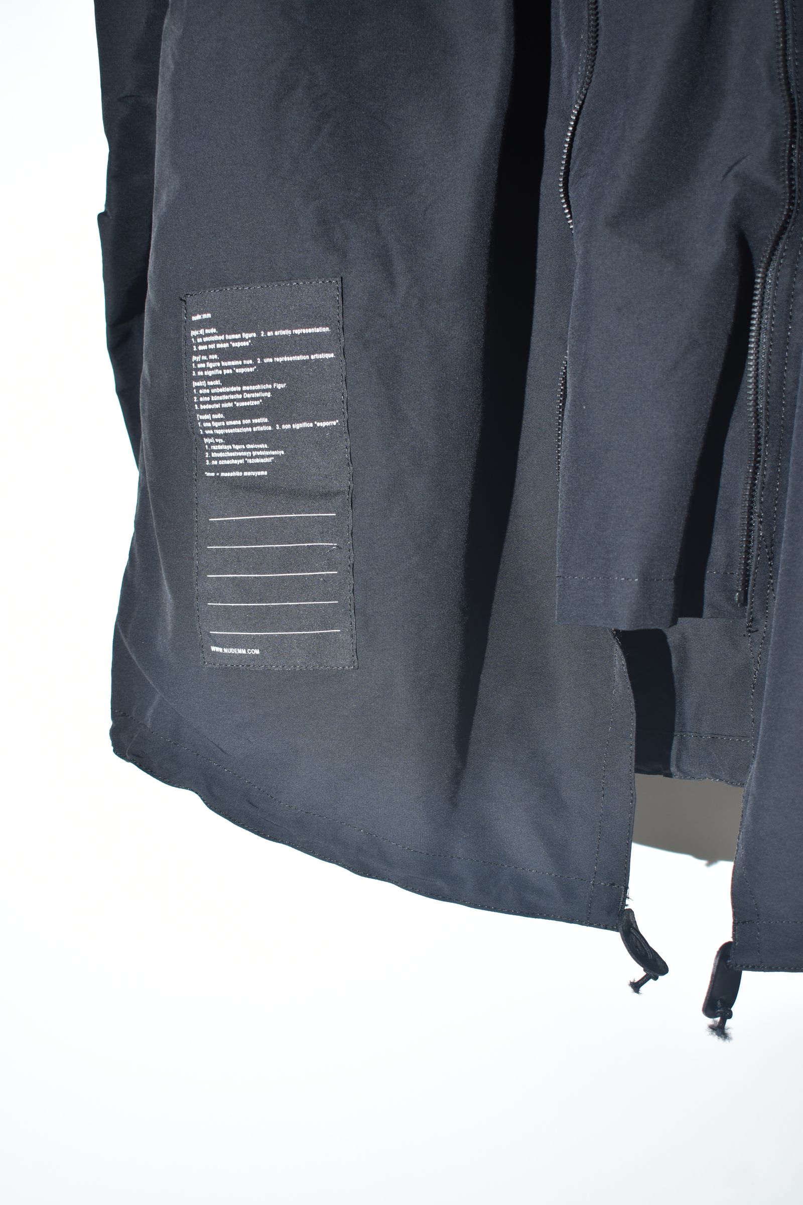 Multi Zip Short Mods Coat"Black" / マルチジップショートモッズコート"ブラック"