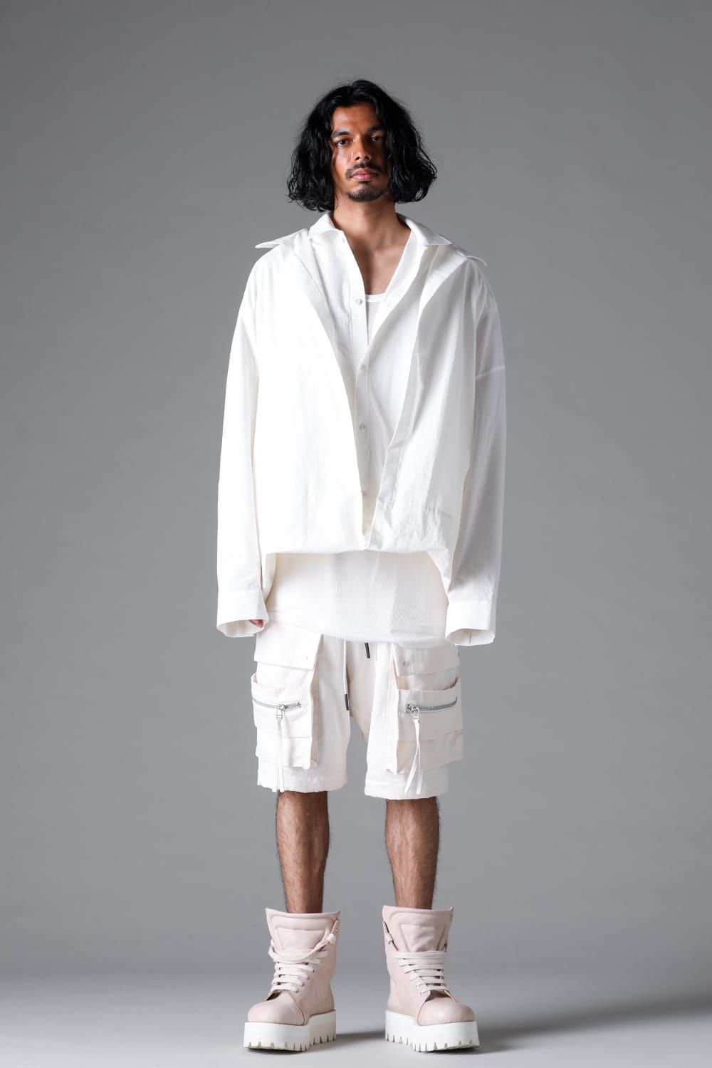 《2026SS先行予約》Coalesce Shirts"Black / White /Stone" / コウアレスシャツ"ブラック/ホワイト/ストーン"