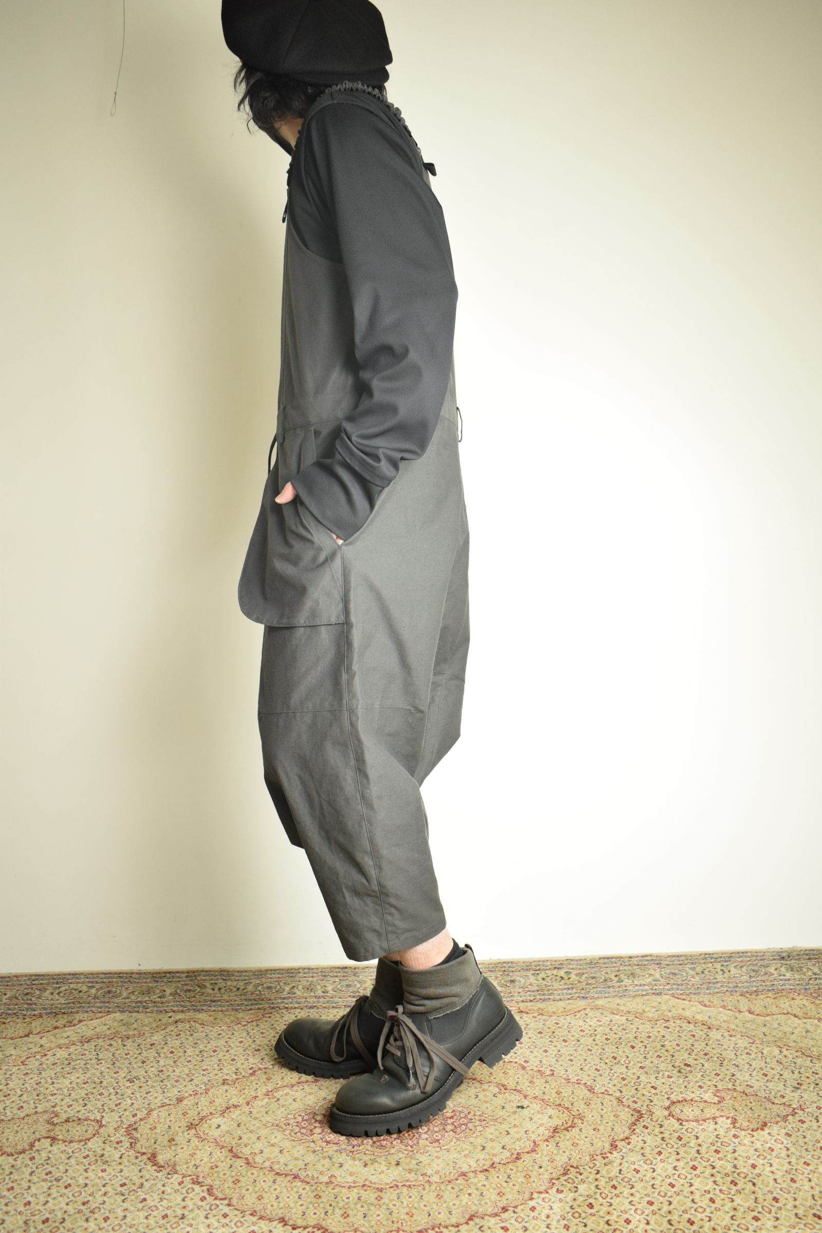 Deep Crotch Over All"Charcoal" / ディープクロッチオーバーオール"チャコール"