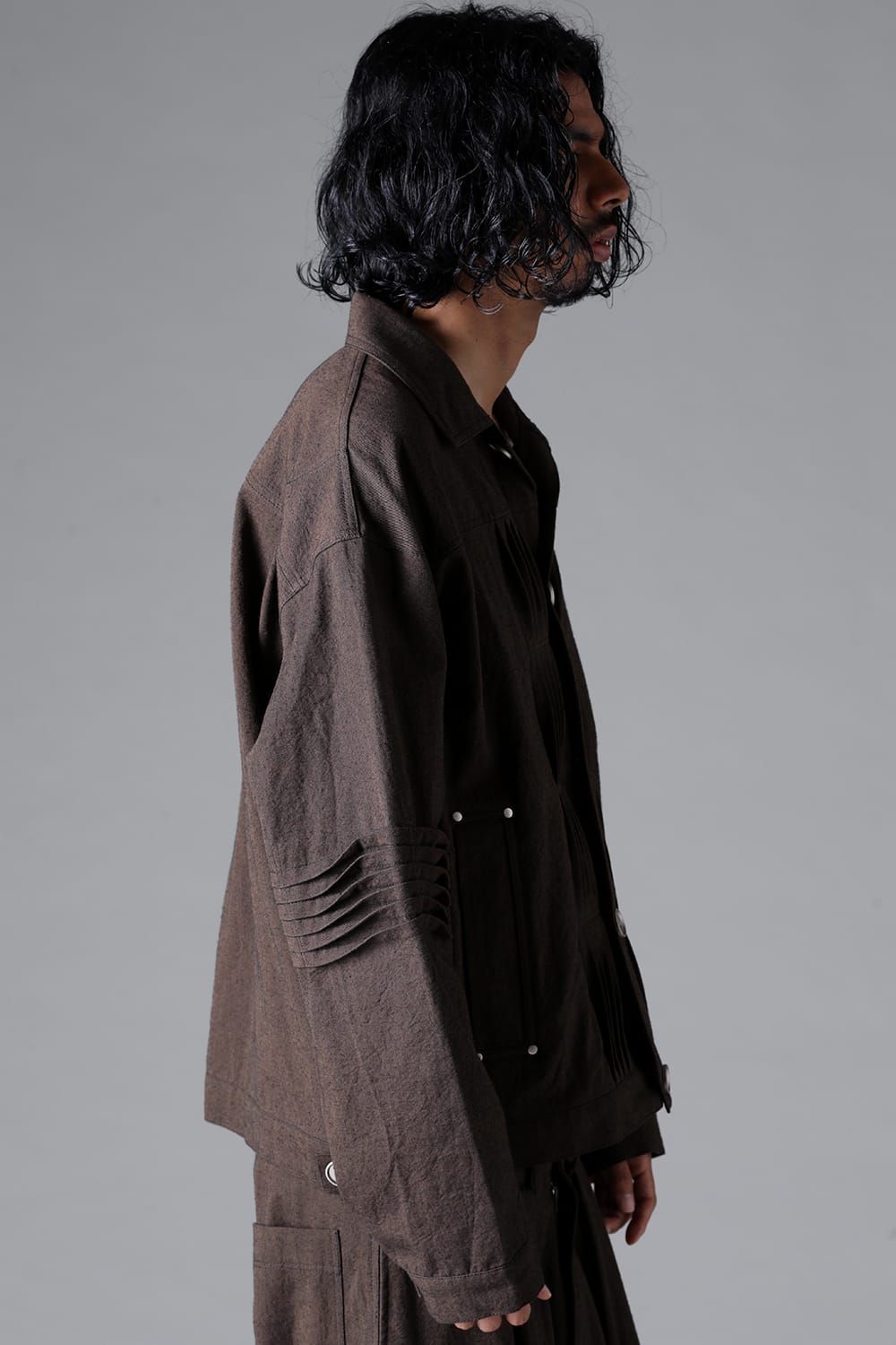 《2026SS先行予約》Pin Tuck Blouson"Macassar" / ピンタックブルゾン"マカサー"