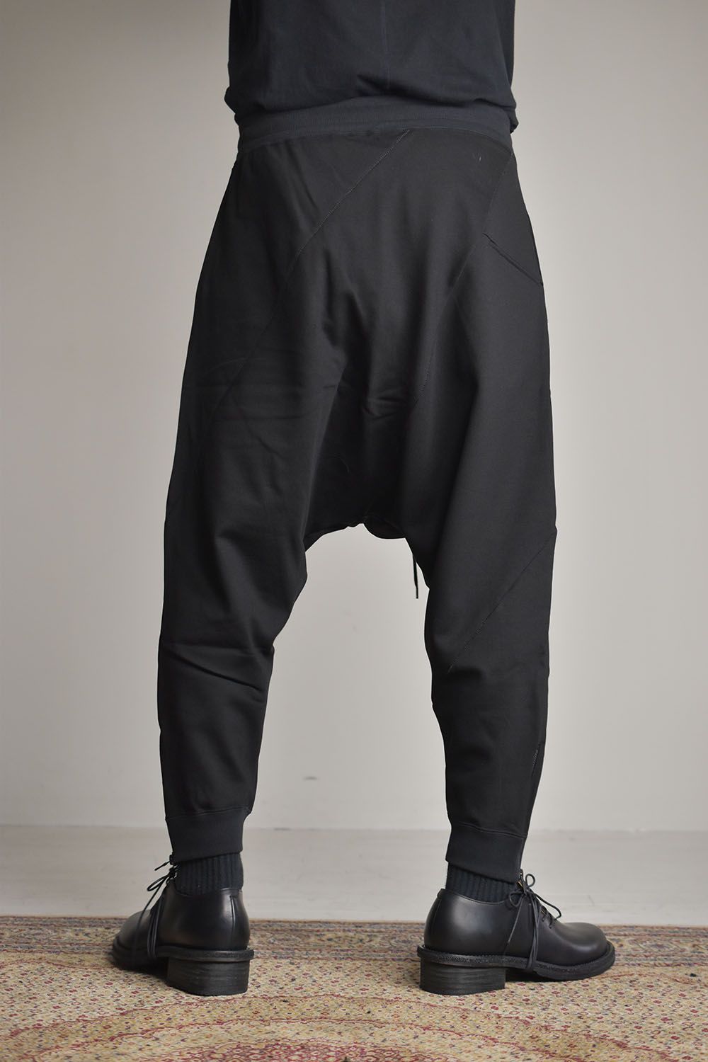 Sweat Drop Crotch Pants"Black"/スウェットドロップクロッチパンツ"ブラック"