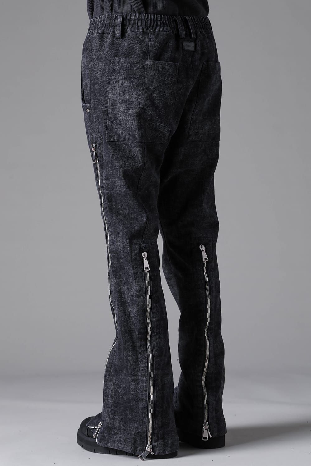 《2026AW先行予約》Zipped Fared Pants"D.Grey" / ジップフレアパンツ"ダークグレー"