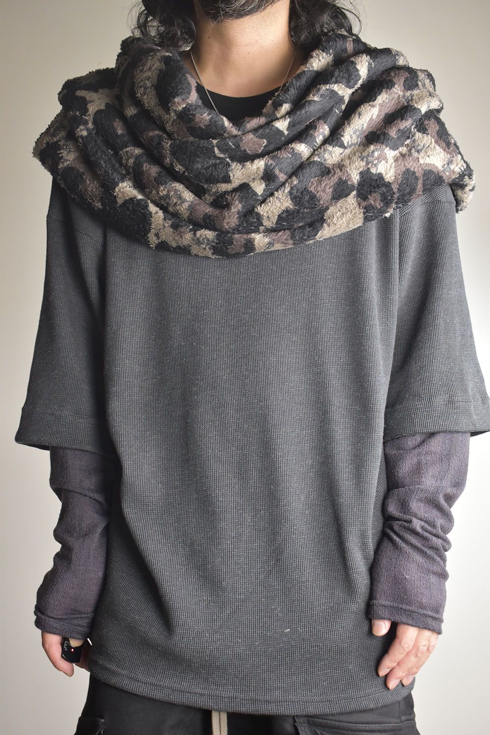Millennium Big Snood "Dark Leopard"  / ミレニアムビッグスヌード"ダークレオパード"