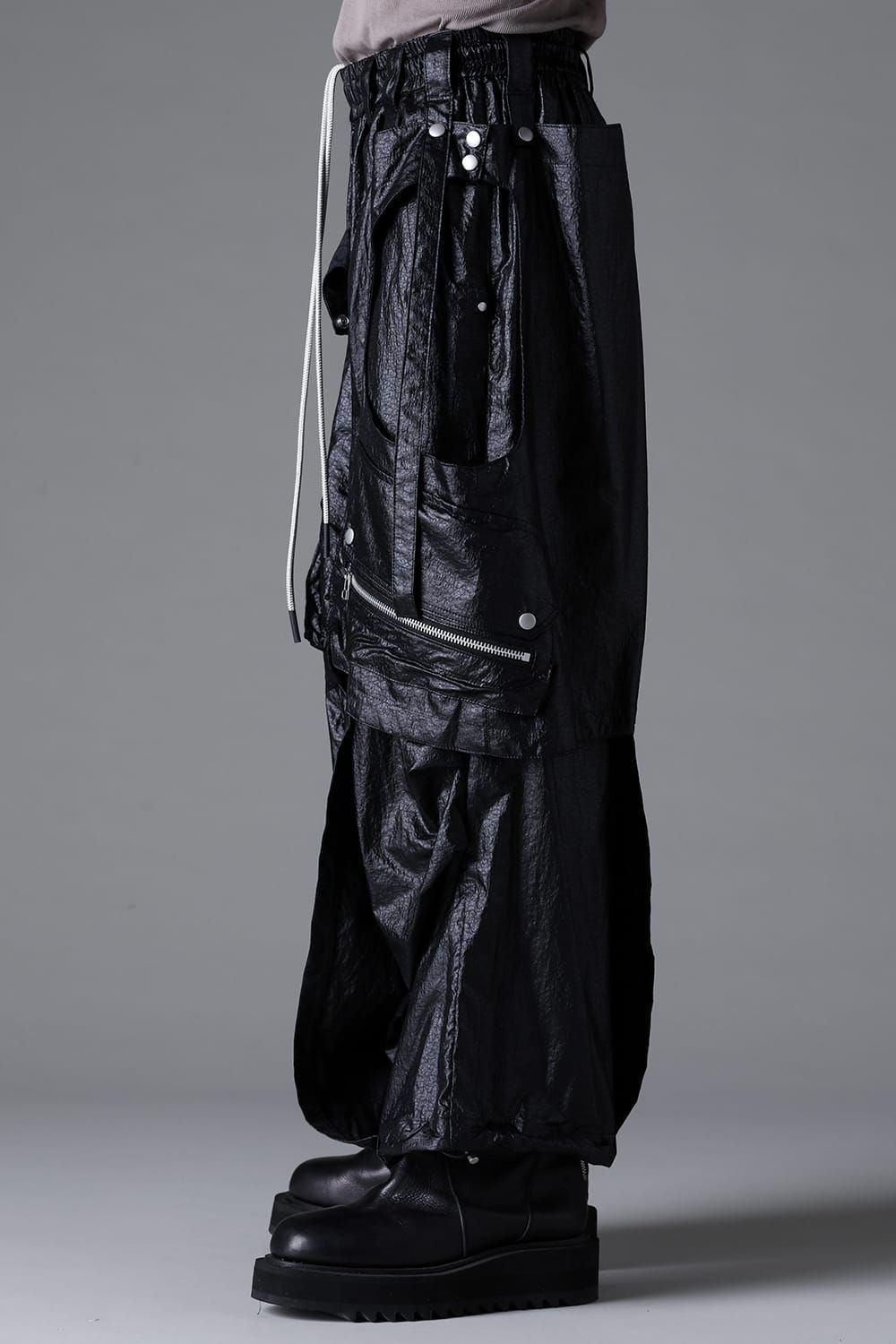 《2026SS先行予約》Parachute Cargo Wide Pants"Black" / パラシュートカーゴワイドパンツ"ブラック"