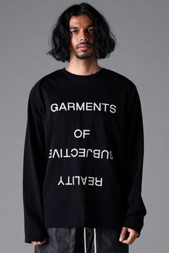 《2026SS先行予約》Shiva Long Sleeve Tee "Black / Cream" /シヴァロングスリーブTee"ブラック/クリーム"