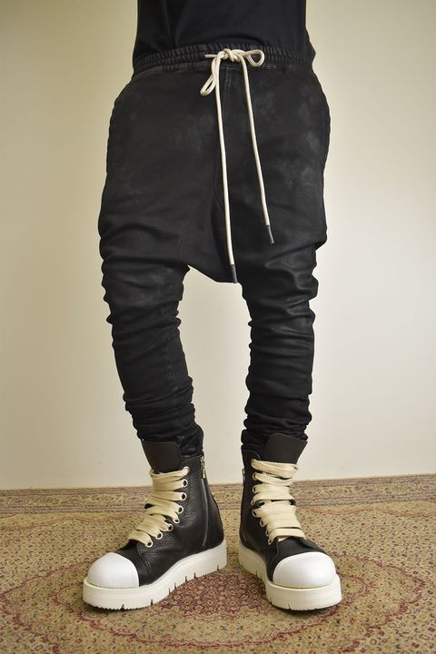 Coating Bonding  Sarouel Skinny Denim"Black" / コーティングボンディングサルエルスキニーデニム"ブラック"